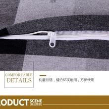 枕套一对老粗布枕套加厚加密棉布拉链式单人学生枕套成人枕套批发