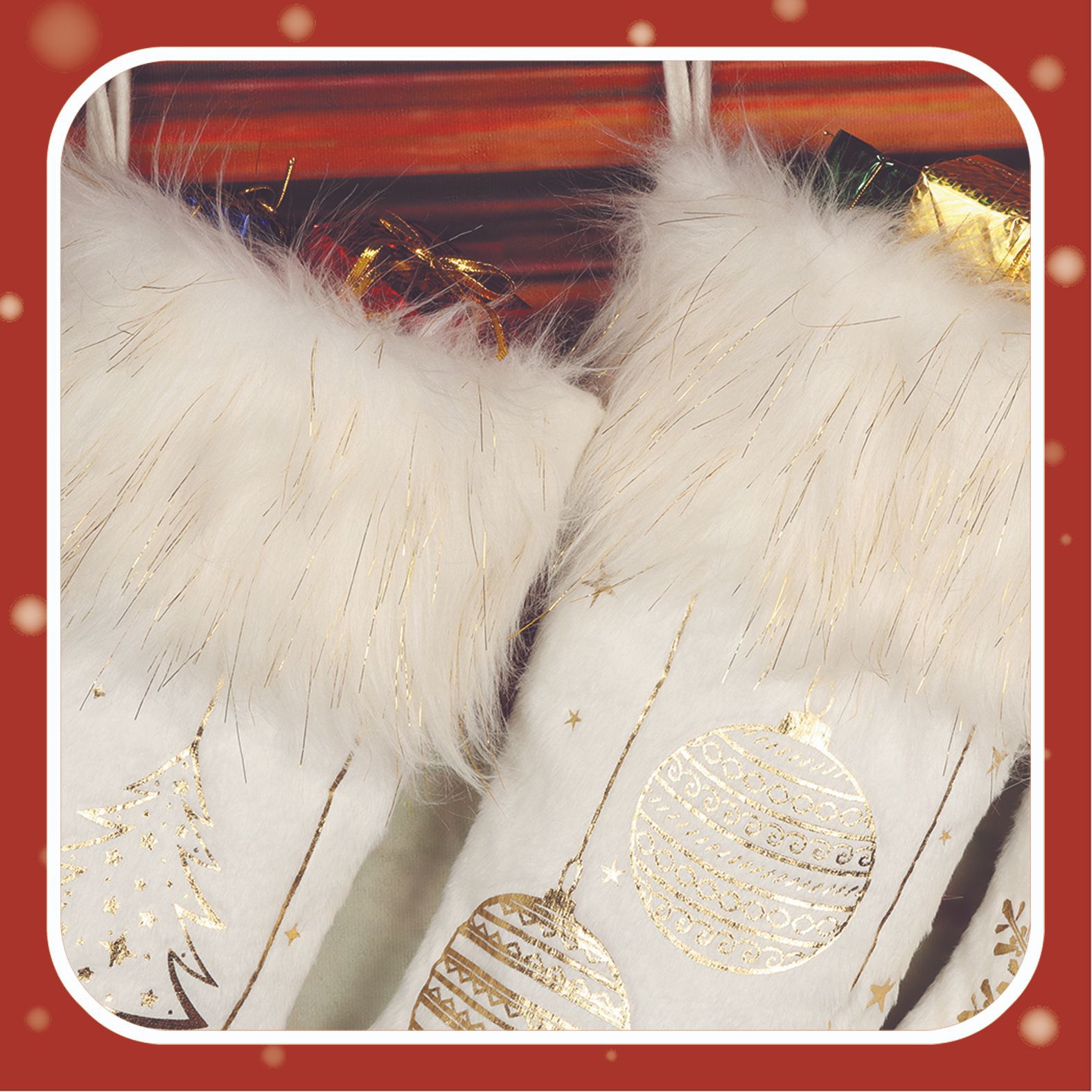 200g Weight Christmas socks Event & Party Supplies 1 Piece Quantity Party, Festival Occasion Christmas Festival Sock Pattern Pastoral, Classic Style Style Christmas Pastoral Classic Style Sock Party Festival Christmas Socks 4