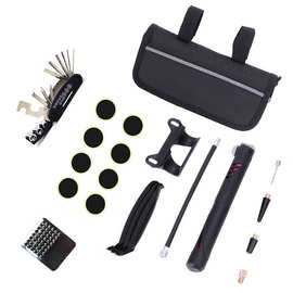 山地车自行车多功能工具组合工具修理工具补胎工具套装迷你气筒