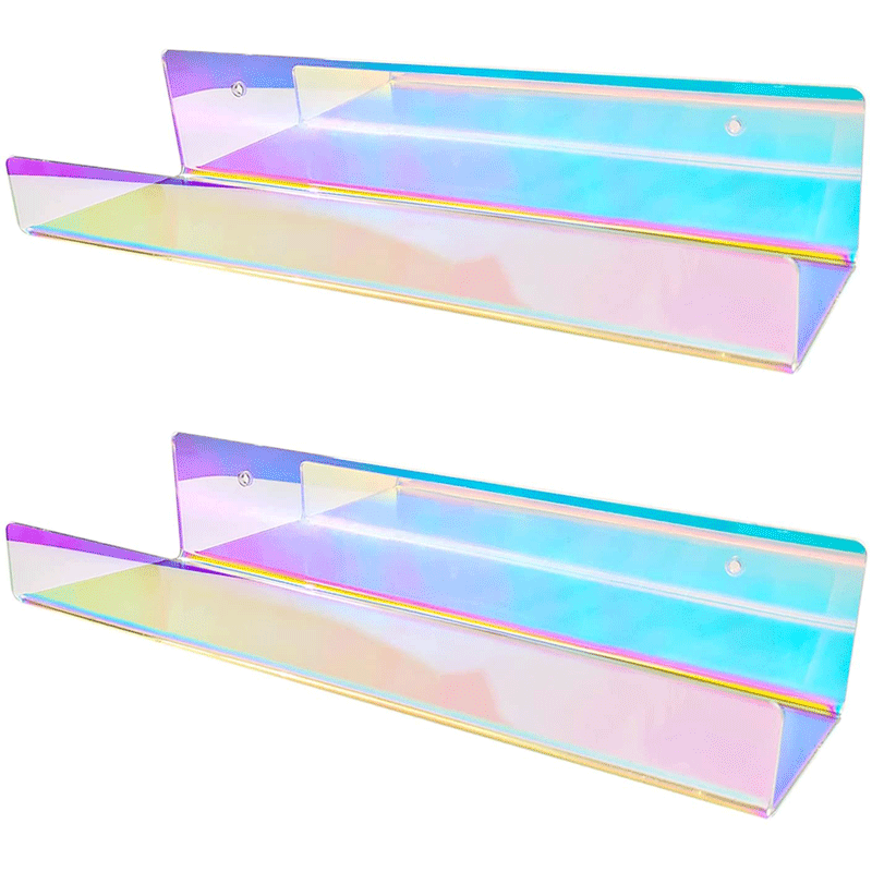 多功能亚克力壁挂置物架亚克力浮动挂墙隔板家居装饰墙上展示架