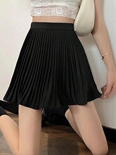 R 94252 Chiffon Pleated Skirt ѩ�İ���ȹ �羳��������ѷ