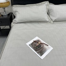 机洗三件套真丝凉席夏季裸睡蚕丝冰丝1.5/1.8m床可折叠水洗软席子