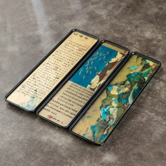 Da'an Tang Chinese Style Painted Acrylic Dry Bubble Tea Tray, Luxurious Home Use Small Tea Table, Zen Tea Pot Holder, Tea Ceremony Accessories