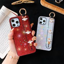 S20ultra手机壳适用于三星note10闪粉S9plus亮片A30S潮M40腕带A70