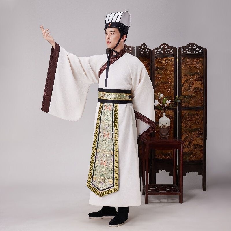 New Style Men's Hanfu, Improved Hanfu, Tang Dynasty and Han Dynasty Prince Costumes, Costumes for Film and Television Ministers and Officials, Ancient Performance Costumes New Style Men's Hanfu, Improved Hanfu, Tang Dynasty and Han Dynasty Prince Costumes, Costumes for Film and Television Ministers and Officials, Ancient Performance Costumes