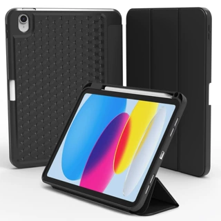 适用iPad 10代散热保护套三折TPU软壳保护壳带笔槽11代平板壳现货