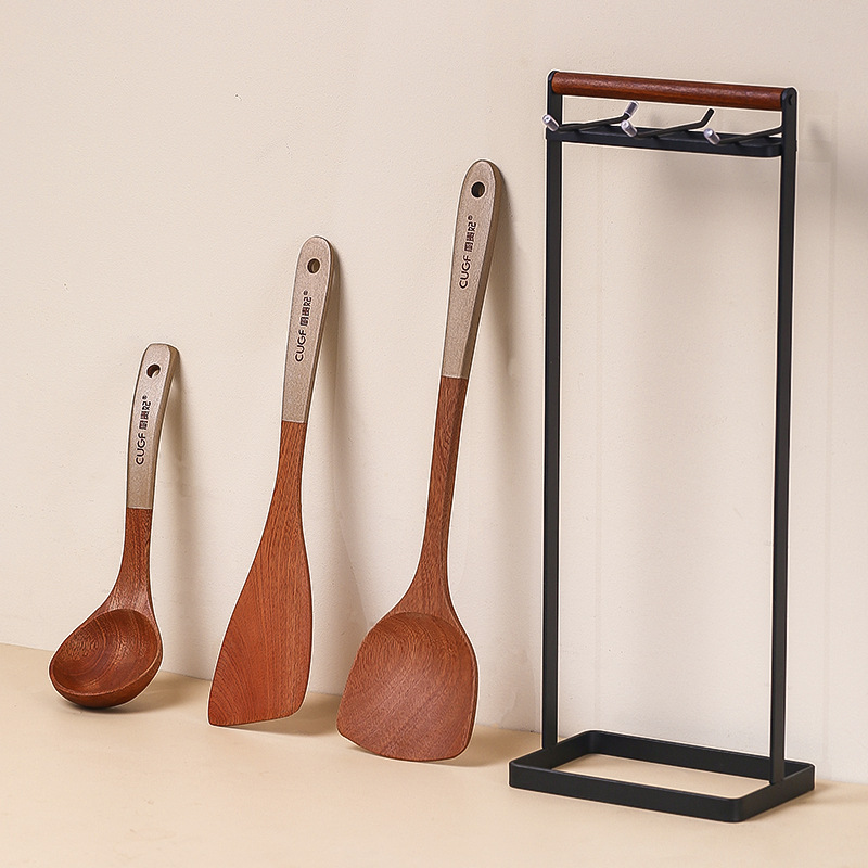 [4종세트] 주걱 + 국숟가락 + 튀김주걱 + 행거