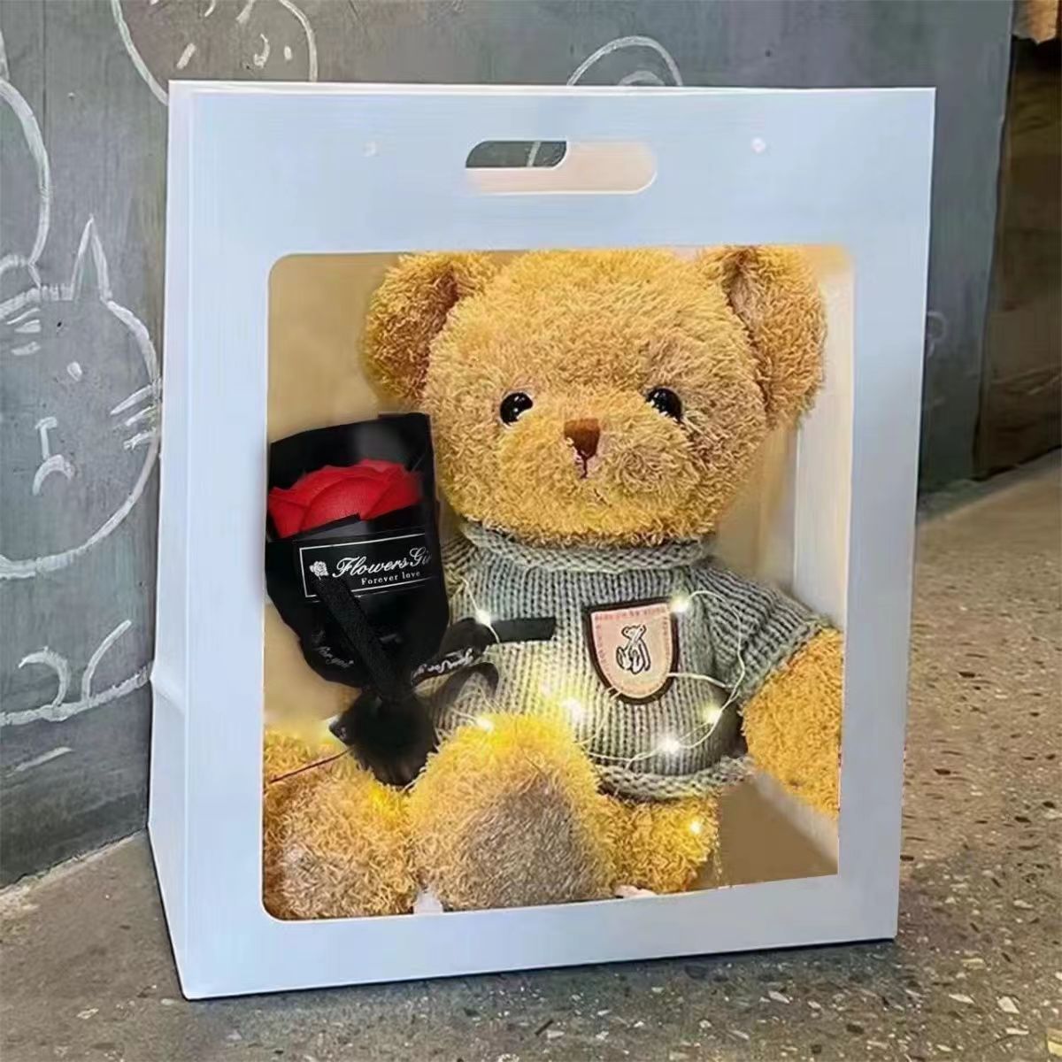 Regalos de cumpleaños juguetes de peluche muñeca novia para enviar a una chica especial Qixian Día de San Valentín