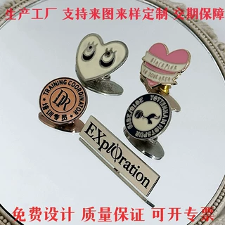 企业金属徽章制定学校卡通校徽班徽胸牌公司周年庆荣誉纪念胸徽章