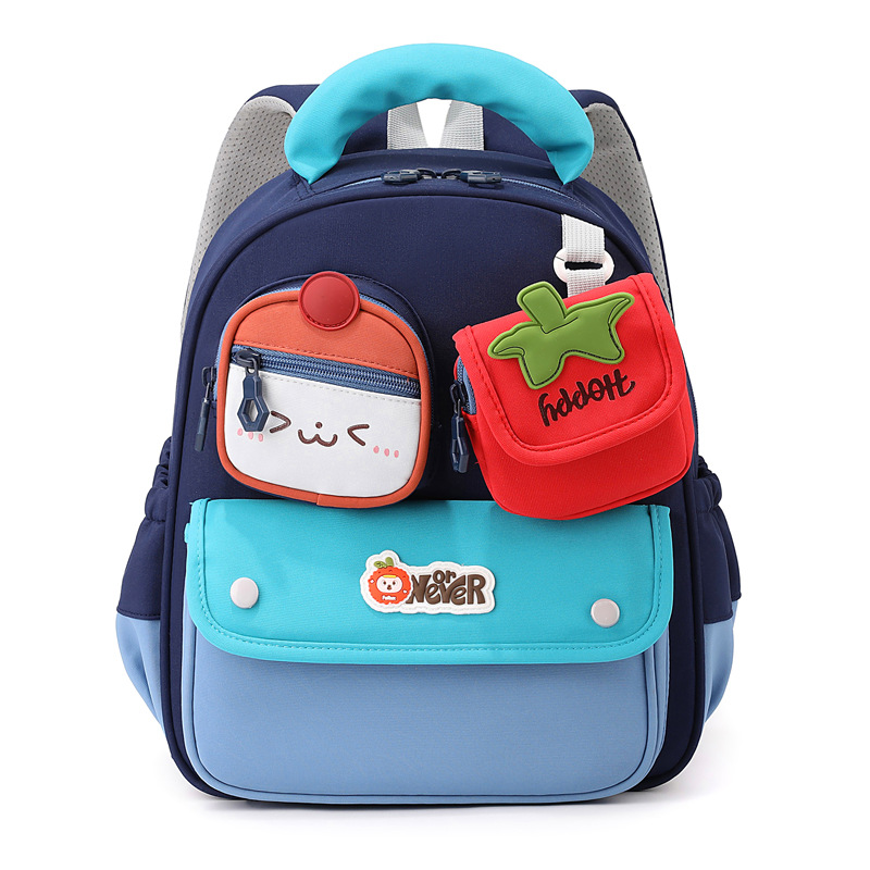 Mochila infantil encantadora de frutas y verduras, color combinado, mochila transpirable para niños pequeños, mochila pequeña para bebés en clase media. image 11