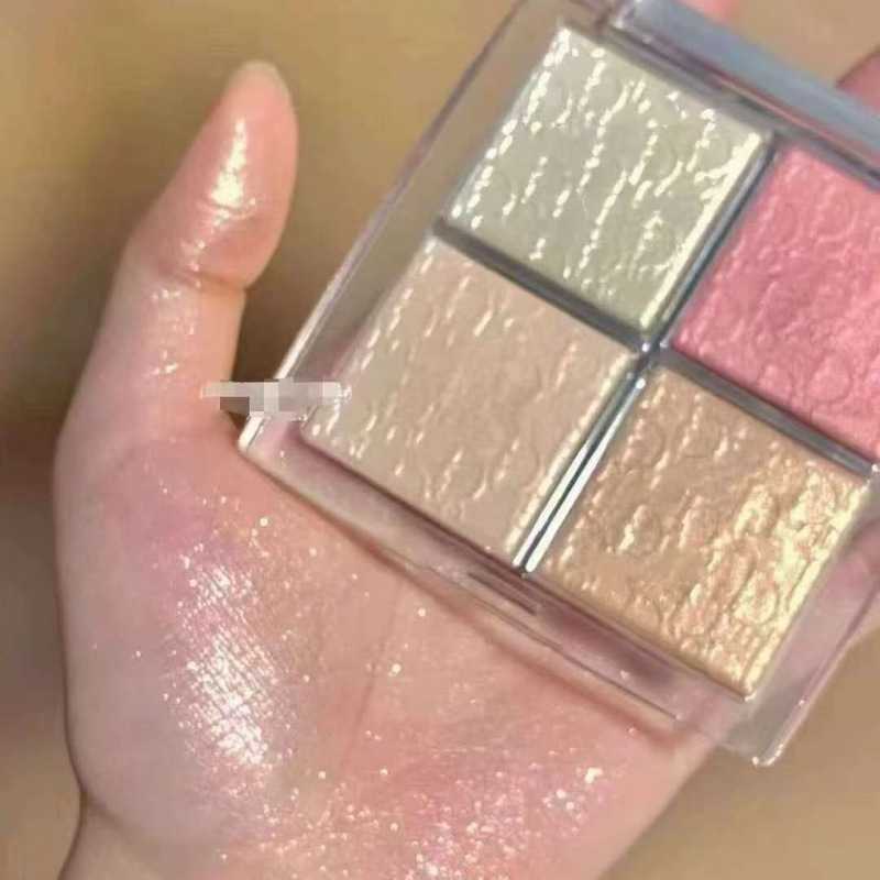 Edición de comercio exterior Dijia detrás del escenario de cuatro colores resaltado 001 002 003 004 bandeja de blush, bandeja de maquillaje facial