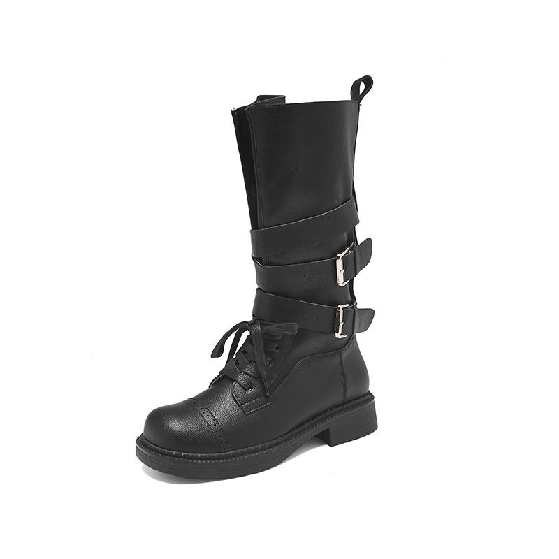 Botas de caballo de la mujer 2026 otoño Nuevo Meirard botas de caballo casuales retro botas de caballo occidentales image 5