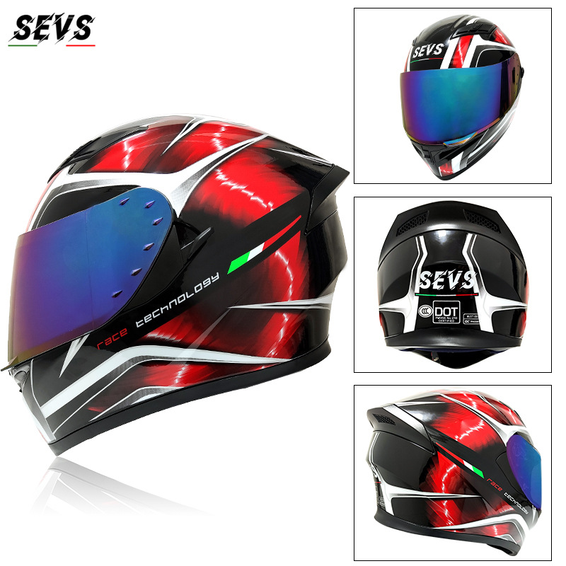 검은 색과 붉은 허리케인 다채로운 거울