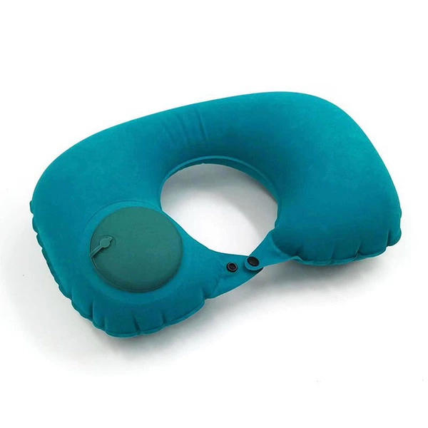 U-shaped pillow peacock blue#C18WF#