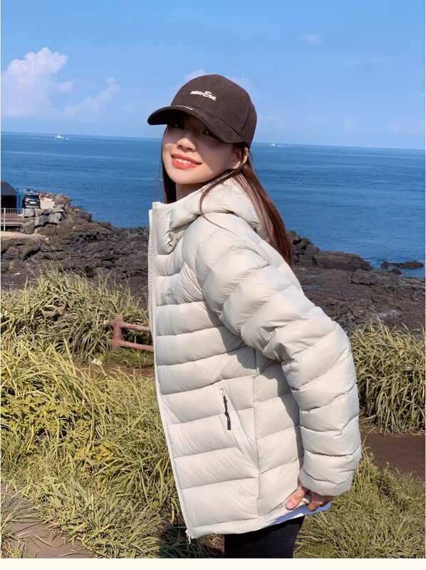 新国标90白鸭绒排骨羽绒服女2025冬季新款轻薄小个子连帽短款外套|undefined