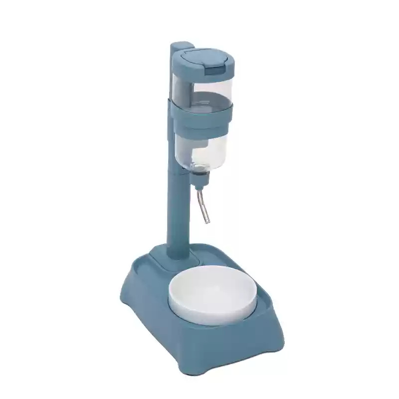 Tipo de cerámica de altura ajustable tipo barra de beber (azul)