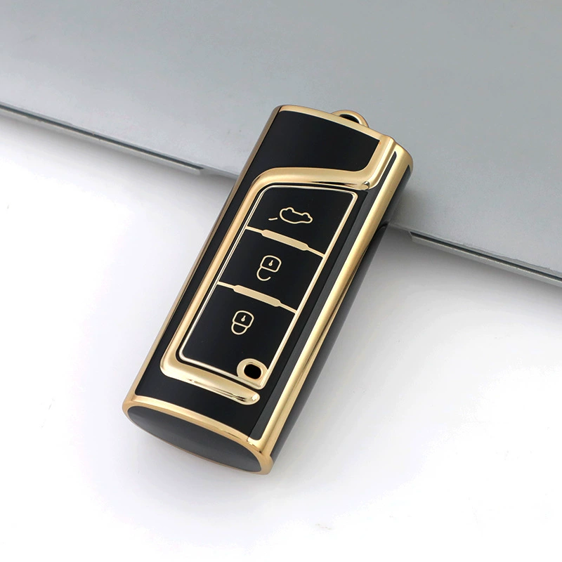 Чехол для автомобильного ключа Chuanqi подходит для чехла для ключей Guangqi GS4GA6 GS8 золотой край ТПУ чехол для ключей оптовая продажа с фабрики
