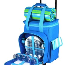 多功能四人份拉杆野餐包拉杆冰包拉杆保温包