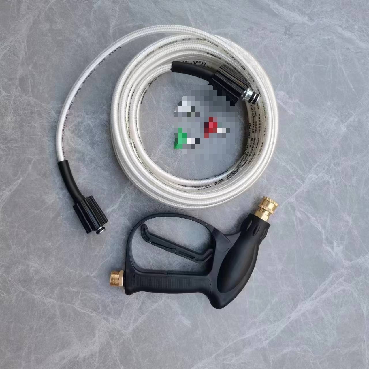 Compass High-Pressure Car Washer Accessories Household Water Hose with Water Gun Brush Car Pump Outlet Pipe Explosion-Proof Hose with Gun
