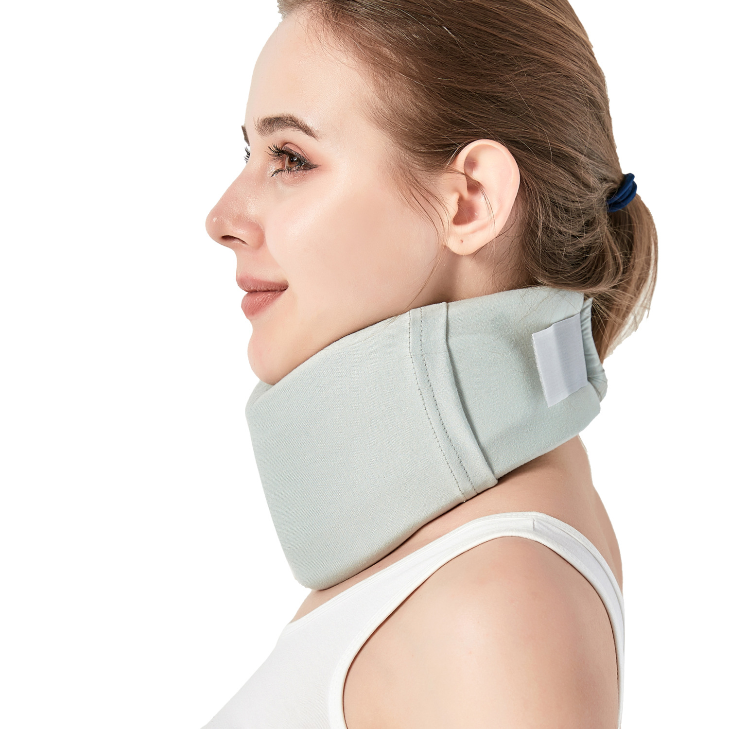 双层透气颈托支撑护颈脖套防低头护脖子家用护颈椎旅行午觉围脖