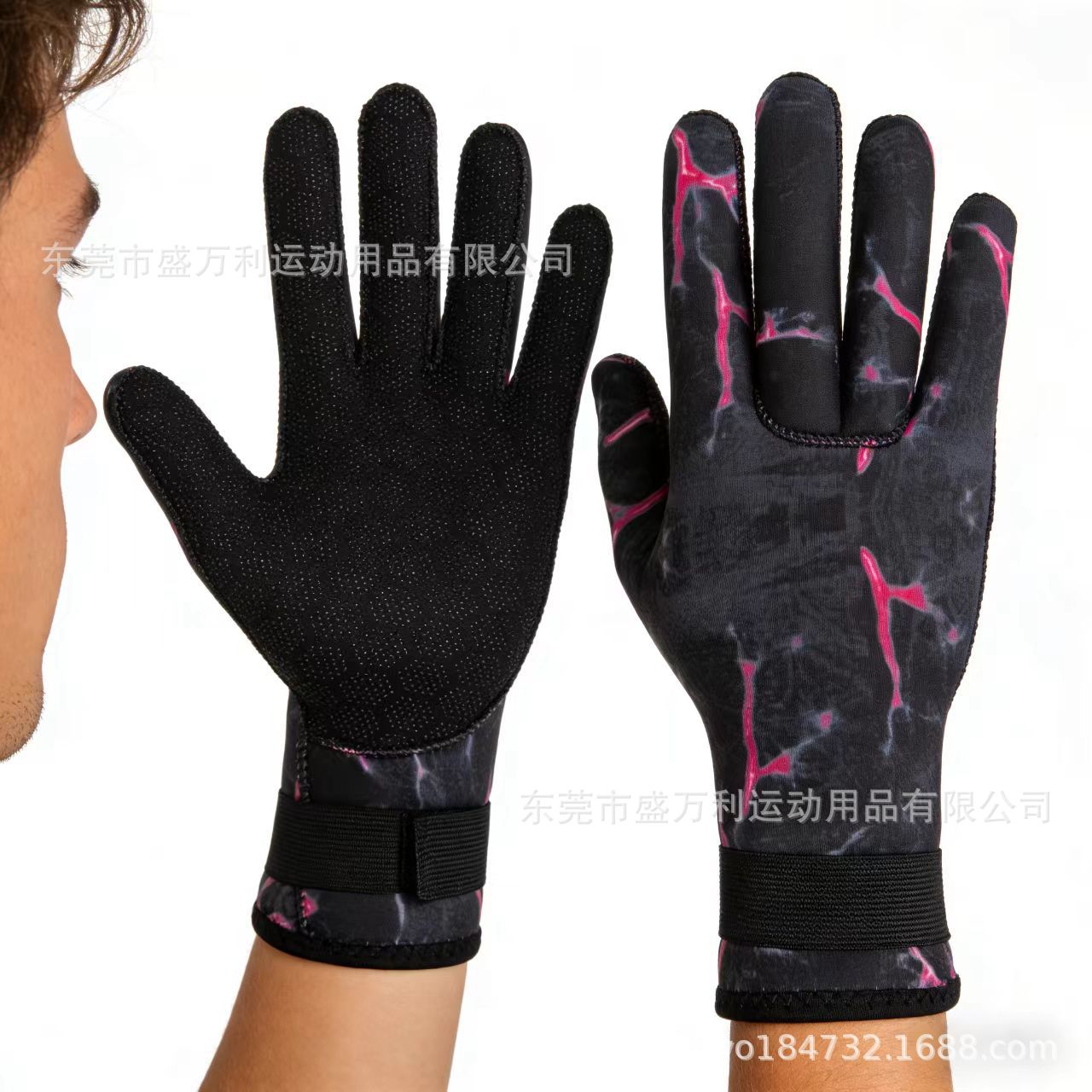 New 3mm Diving Gloves Camouflage Non-Slip Winter Swimming Surfing Gloves Thickened Cold-Proof Warm Gloves for Snorkeling