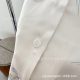 New Imitation Silk Popcorn Pearl Collar Three-piece Ice Silk Pajamas Women's Thin French Lapel Women's Home Clothes