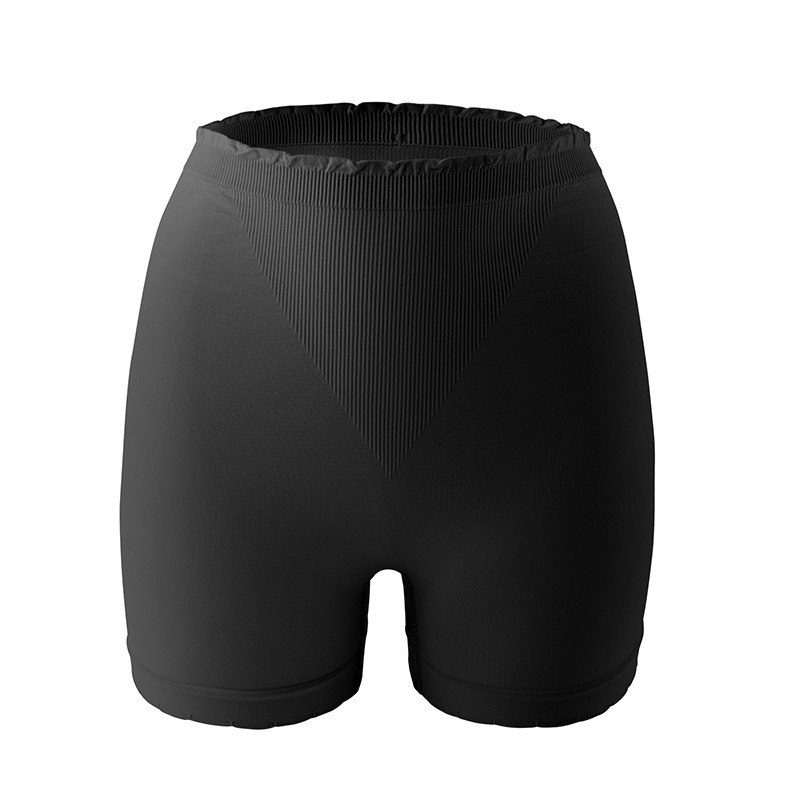 Anti-exposición oído de madera de las mujeres de color sólido boxeadores estiramiento cintura alta algodón inferior entrepierna leggings pantalones de seguridad en stock