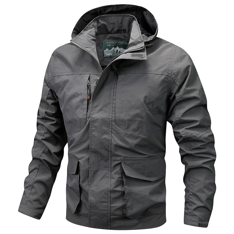 Chaqueta de trabajo de estilo americano para hombres primavera y otoño al aire libre vestir para hombres 2024 nueva primavera suelta tendencia de hombre superior