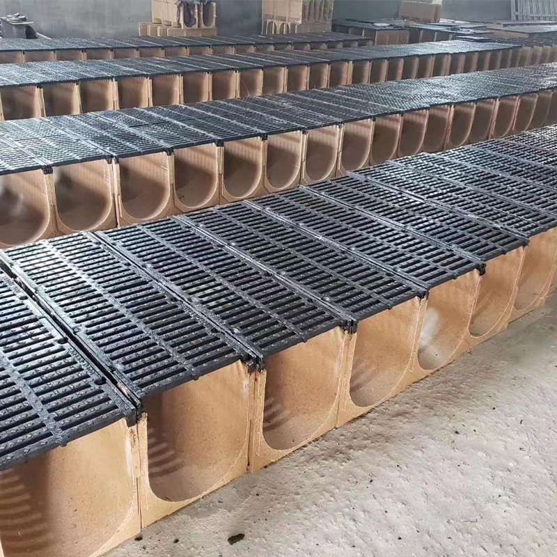 Manufacturer Customized Subway Station Composite Drainage Groove Resin Groove Finished Resin Concrete Drainage Groove