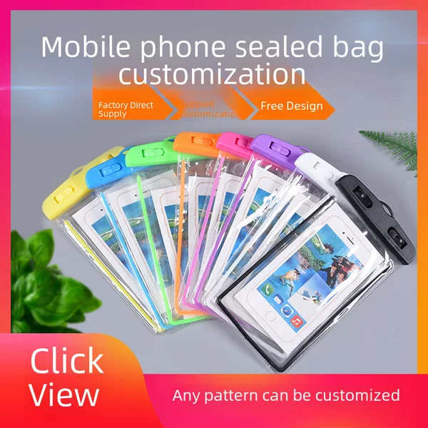 Spot Outdoor Swimming Luminous Mobile Phone Waterproof Bag Pvc Diving Rafting Luminous Touch Screen Photo Mobile Phone Waterproof Case