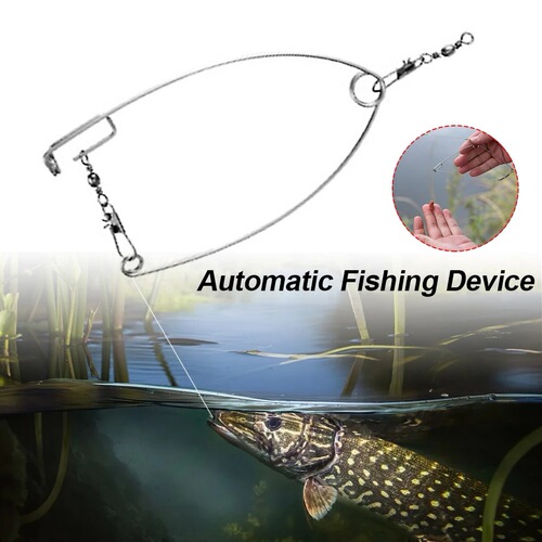 Automatic fishing device, stainless steel ejector, lazy fish hook, fishing net fishing accessories, automatic fishing device