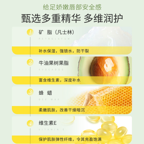 Bodybuilding Chuangyan avocado lip balm for women, moisturizing, hydrating, anti-drying, men's lip balm for diluting lip lines
