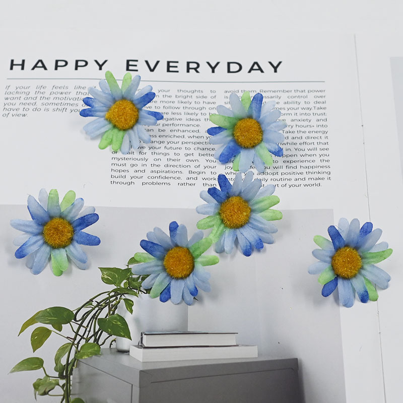Accesorios para arreglos florales del fabricante Zhaoping: pequeños crisantemos silvestres artificiales para arreglos florales DIY para horquillas, flores artificiales semiterminadas.