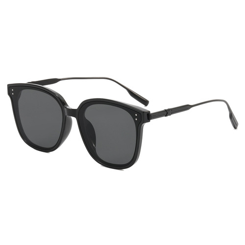  New Women's Summer Round Face Slimming High-End Men's Korean Style Sunglasses Sun Protection Fashion Beach Street Photography Sunglasses