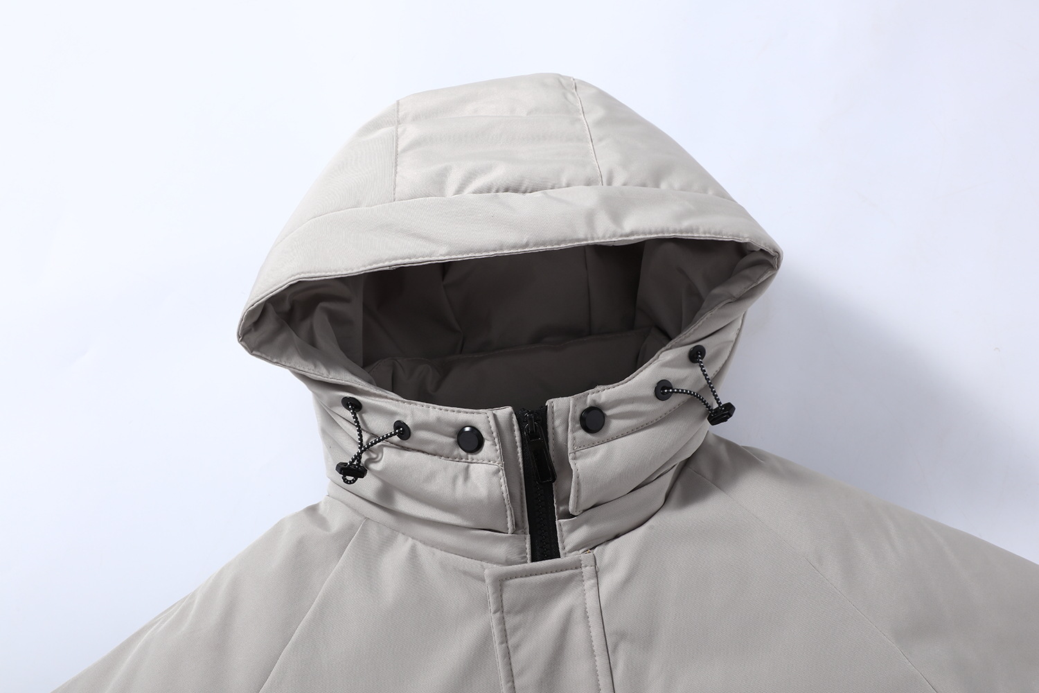 Men's thick loose trendy hooded mid to long style, 2023 autumn and winter new jacket, cotton jacket_voghion.com