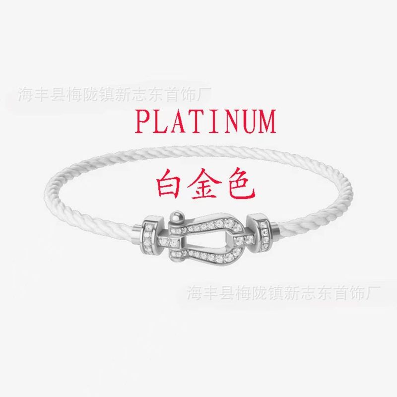 中号马蹄扣费雷德红绳手链情侣款男女本命年转运精工钢丝DIY手绳|undefined