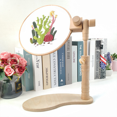Cross-border sourcing Embroidery and embellishment techniques 983220 Desk- Beech wood embroidery frame Embroider and stretch Embroidery shed frame