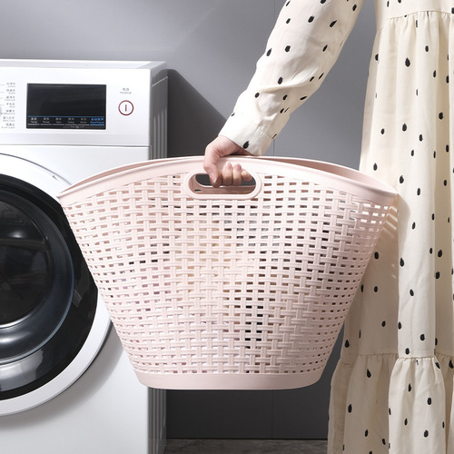 Simple dirty clothes storage basket household stackable dirty clothes basket laundry basket Japanese style plastic dirty clothes basket storage basket
