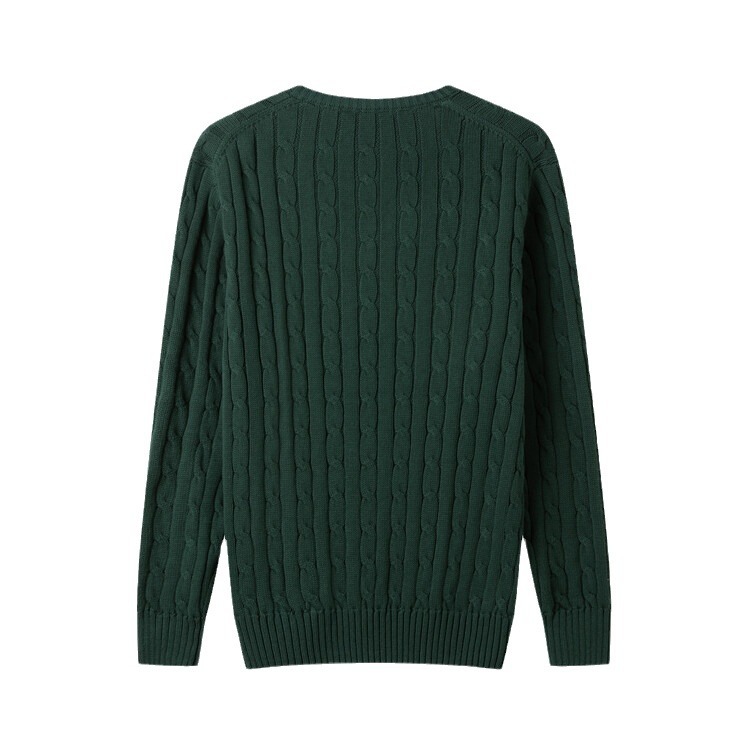 Suéter de torsión de cuello en V, comercio exterior, nuevo estilo de moda casual para hombres, overhead diario, camiseta de moda de algodón transfronteriza