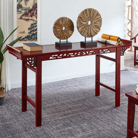 新中式玄关桌实木入户条几香案现代简约靠墙端景台客厅玄关台供桌