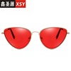 Sunglasses, fashionable marine glasses, trend metal triangle, European style