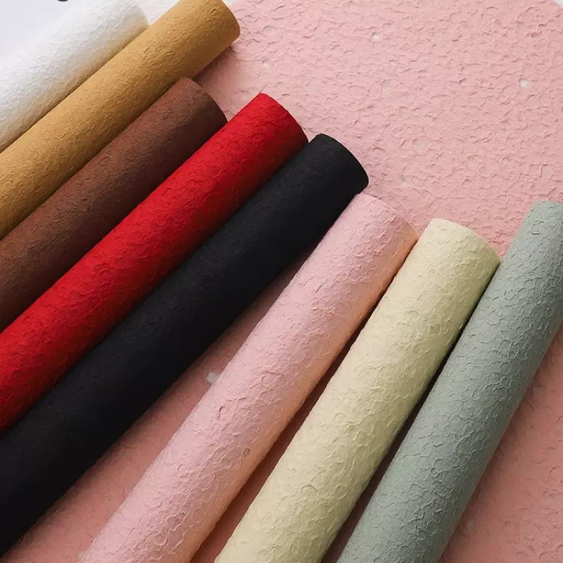 网红礼物纸手撕水滴纸凹凸立体水岩纸特种纸鲜花包装材料