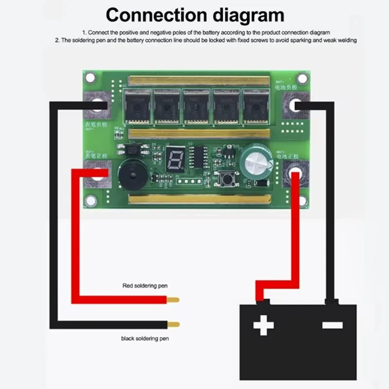 12V портативный точечный сварщик панель управления DIY полный комплект аксессуаров ручка маленькая 18650 автоматическая литиевая батарея для сварки