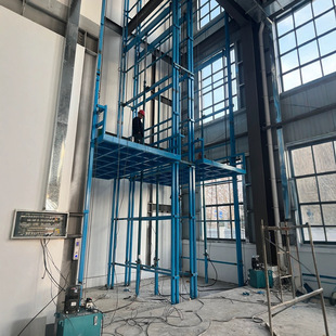 Cargo Elevator Electric Lift Guide Rail Lift Platform Hydraulic Lift Cargo Elevator Hoist Factory Warehouse Cargo Elevator