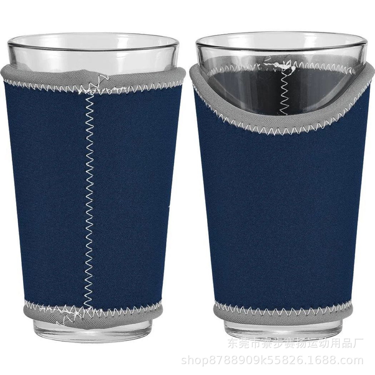 源头厂家热销潜水料杯套纯色咖啡杯套热转印玻璃瓶套来图定 制