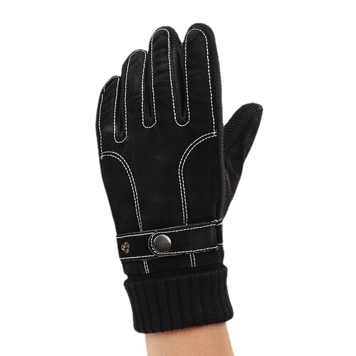 New men's winter ski gloves outdoor cycling bicycle motorcycle leather gloves warm and velvet thickened anti-slip