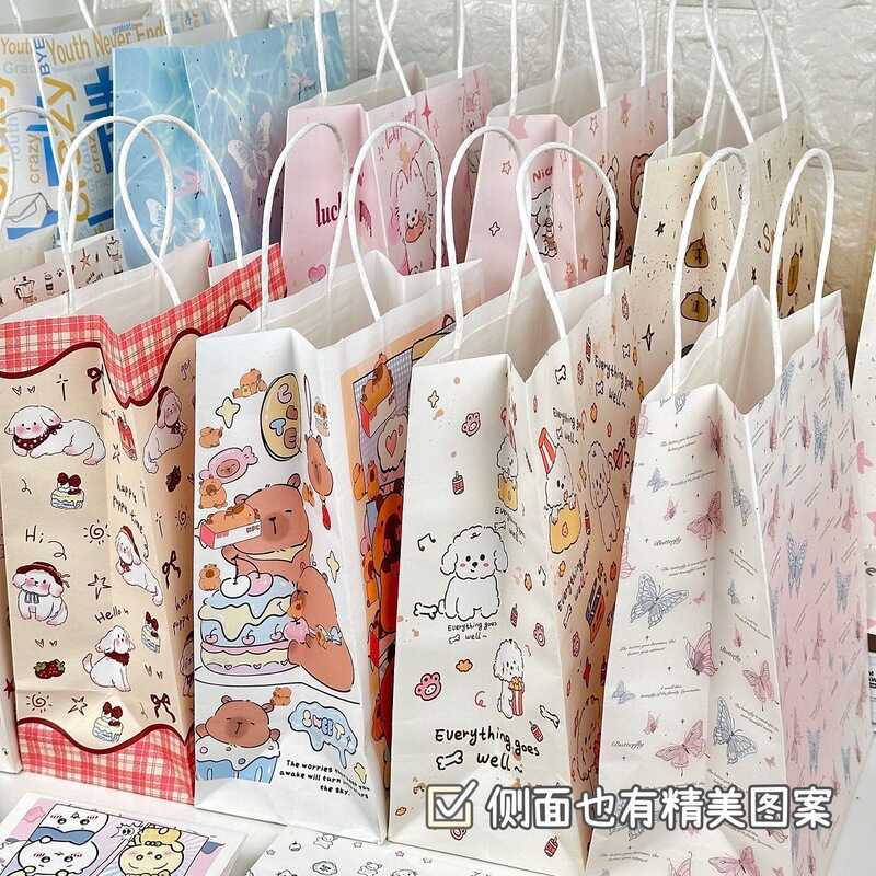 人気の漫画ガールハートクリエイティブギフトバッグ大コレクションイン高価値誕生日ギフト大容量収納袋|undefined