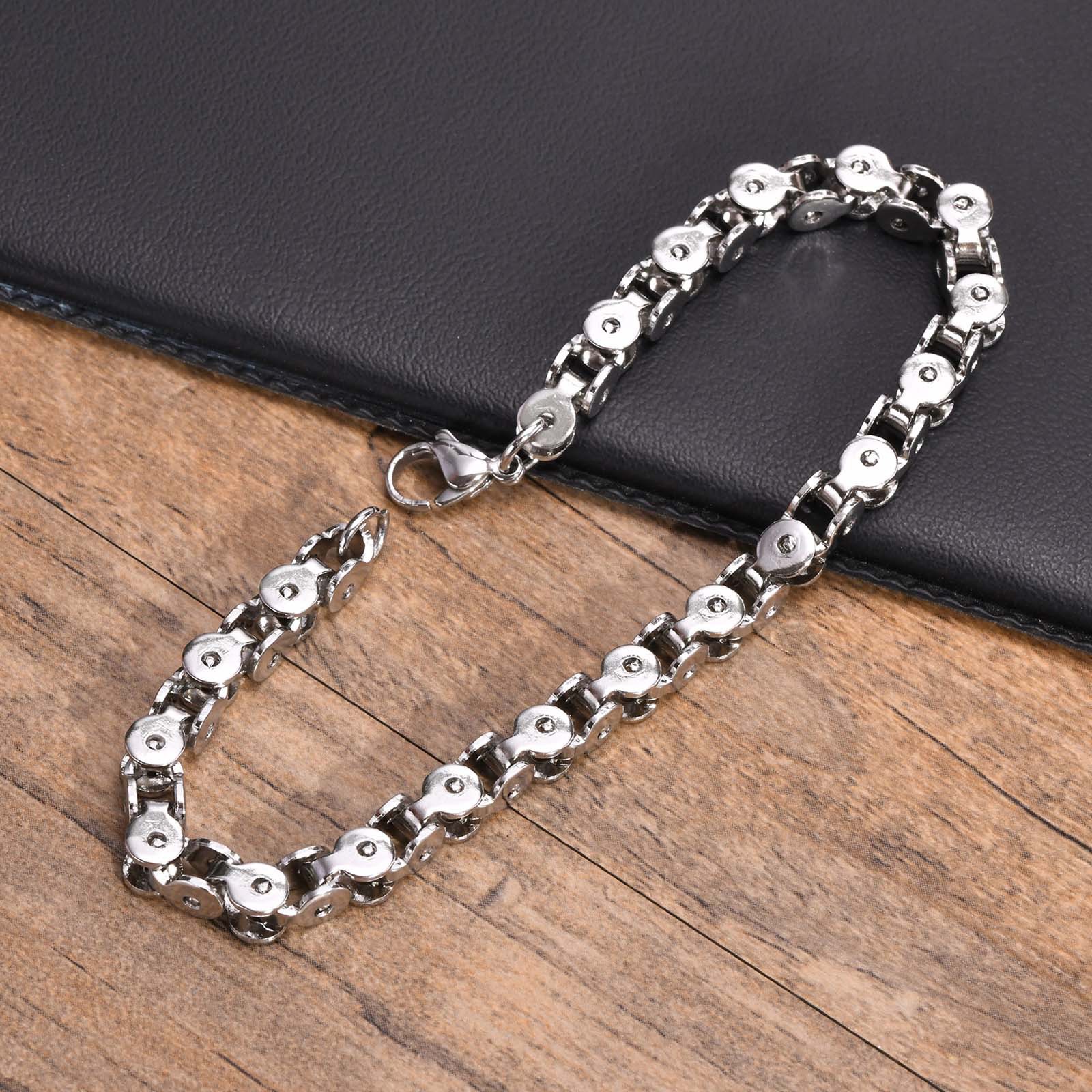 Bracelets Classification 1 Piece Quantity Daily Occasion 201 Stainless Steel Material Casual Geometric 201 Stainless Steel Stainless Steel Bracelets In Bulk