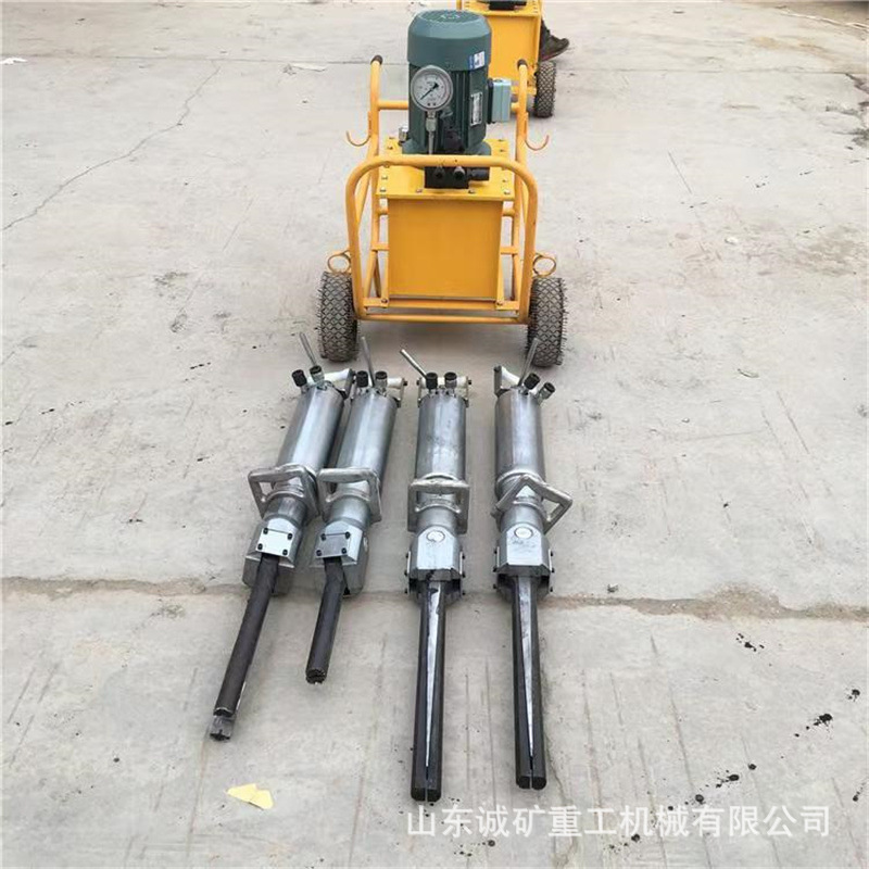 劈裂棒岩石隧道 劈裂矿用开山静态爆破  电动分裂棒液压破石机膨