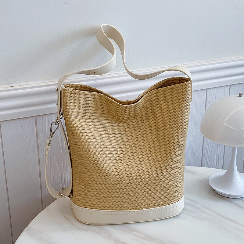 2025 bolsas de playa de mujeres bolsas de verano 2025 bolsas de balde vacaciones de gran capacidad tela de paja nuevo verano